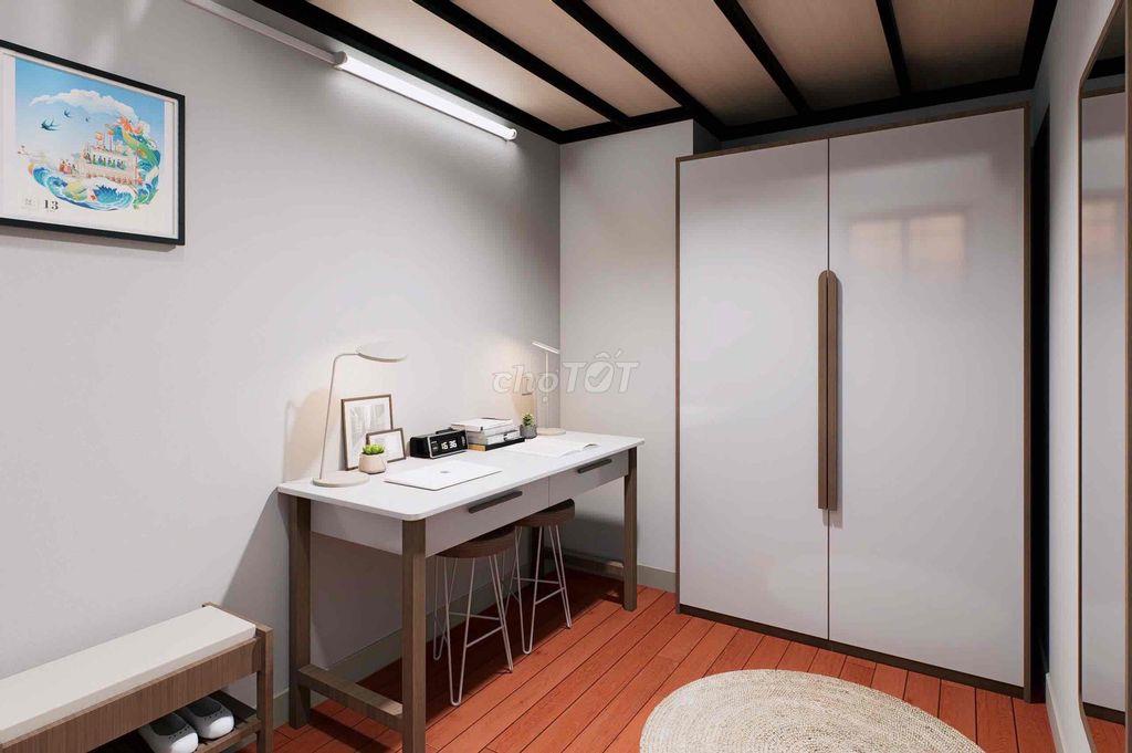ktx 2ng duplex  sang xịn đi bộ qua ĐH Văn Hiến