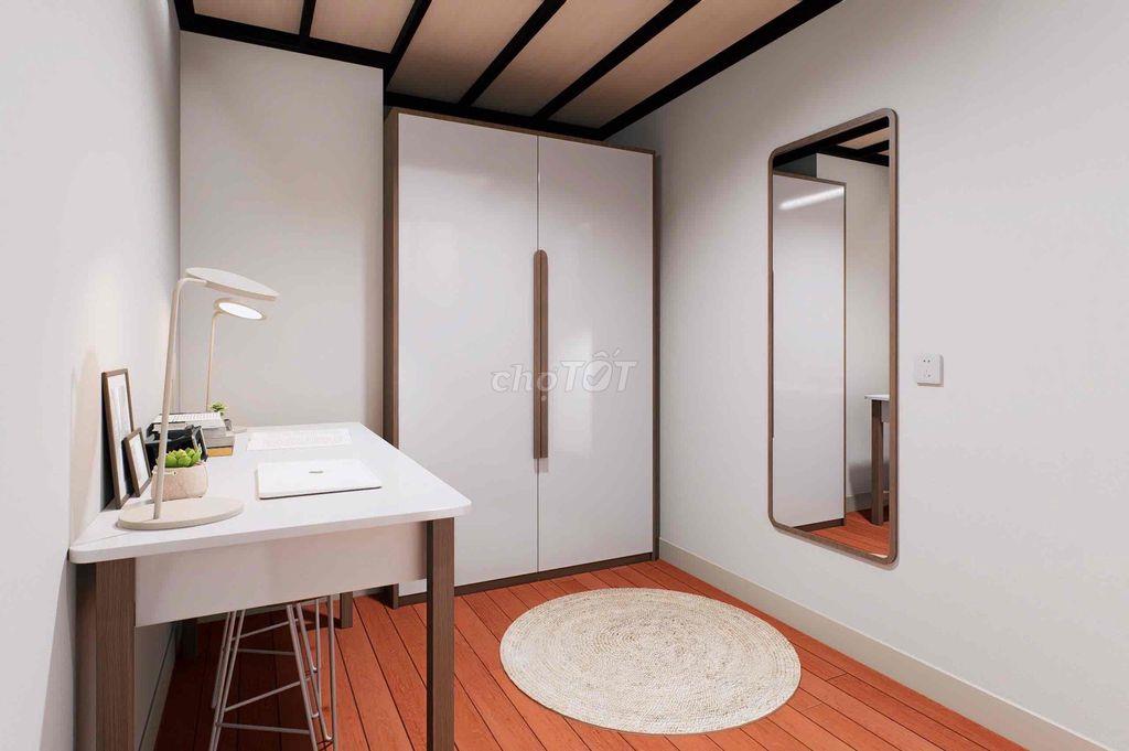 ktx 2ng duplex  sang xịn đi bộ qua ĐH Văn Hiến