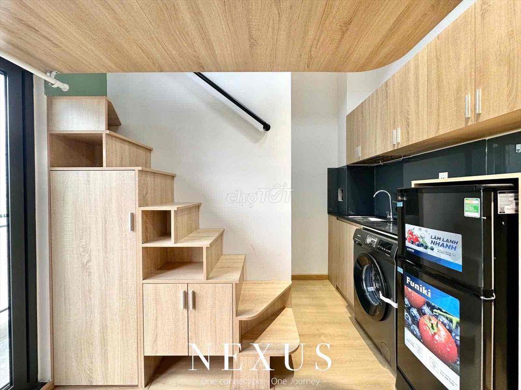 Duplex ban công full đầy đủ nội thất máy giặt riêng