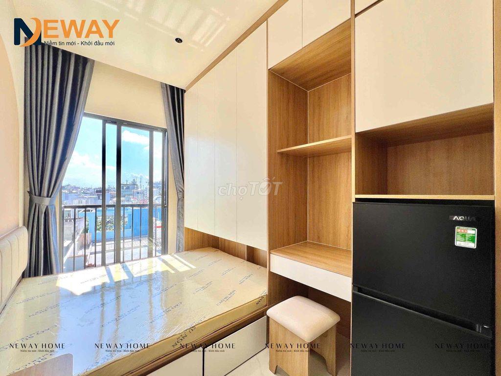 PHÒNG STUDIO FULL NỘI THẤT – MÁY GIẶT RIÊNG – CỬA SỔ LỚN THOÁNG MÁ