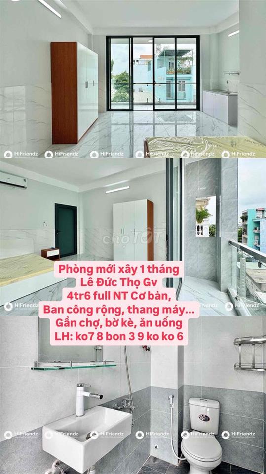 PHÒNG TRỌ MỚI XÂY - LÊ ĐỨC THỌ, GV