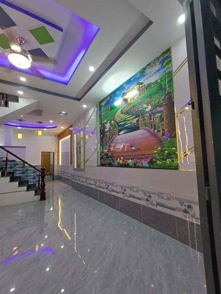 🍎NHÀ 5 X 18m-3 Tấm Sân Thượng-KDC Gần Chợ Bà Điểm