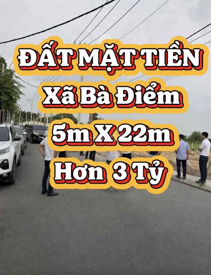 ✅GIẢM SỐC 600tr- 5m X 22m- Mặt Tiền- XÃ BÀ ĐIỂM