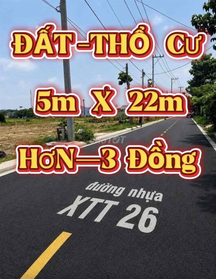 ✅GIẢM SỐC 600tr- 5m X 22m- Mặt Tiền- XÃ BÀ ĐIỂM