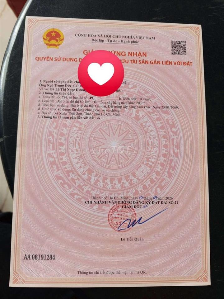 đất đẹp 2 mặt tiền trước sau,1 xẹc nguyễn thị thử gần cv sinh thái 