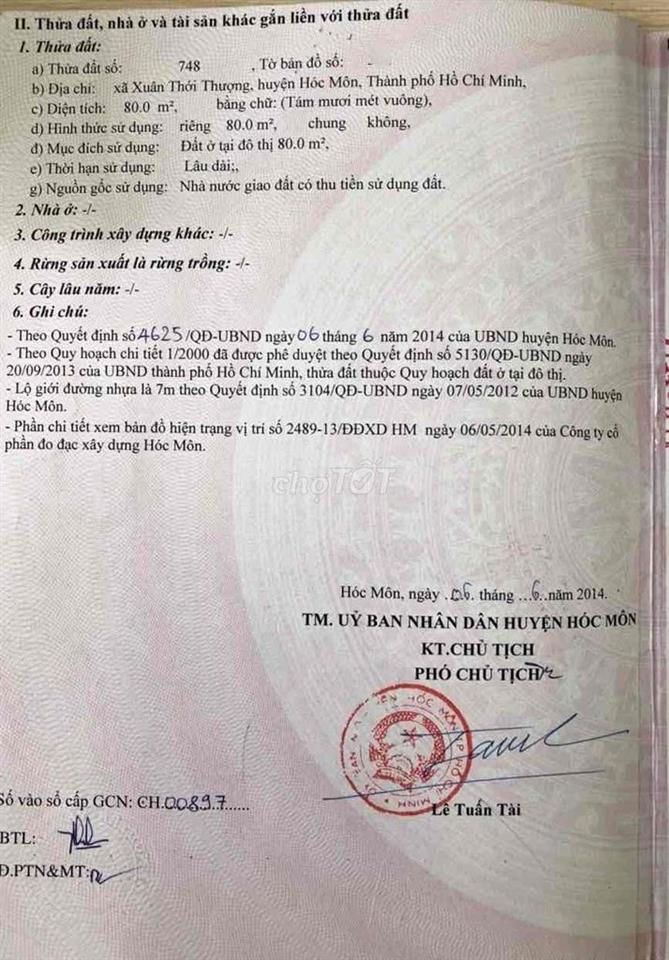 Nhà gần chợ Xuân Thới Thượng 4x7 giá 355 triệu không bớt