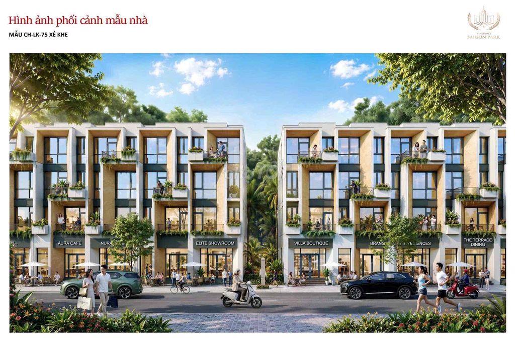 Vinhomes Saigon Park Hóc Môn Giá Chỉ Từ 5 Tỷ/Căn Ưu Đãi đến 22,5%
