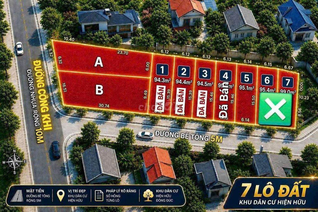Bán Gấp Lô Đất 6,14x15m Shr, Đg 5m 1/50m Dương Công Khi Gần Chợ XTT.