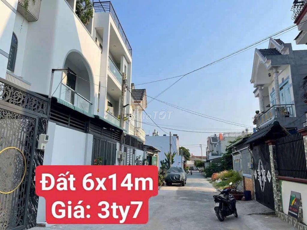 Đất 6x14m, Shr MT Nhựa 8m 1/50m Nguyên Thị Thử  Kế Bên C. Viên Cá Koi.
