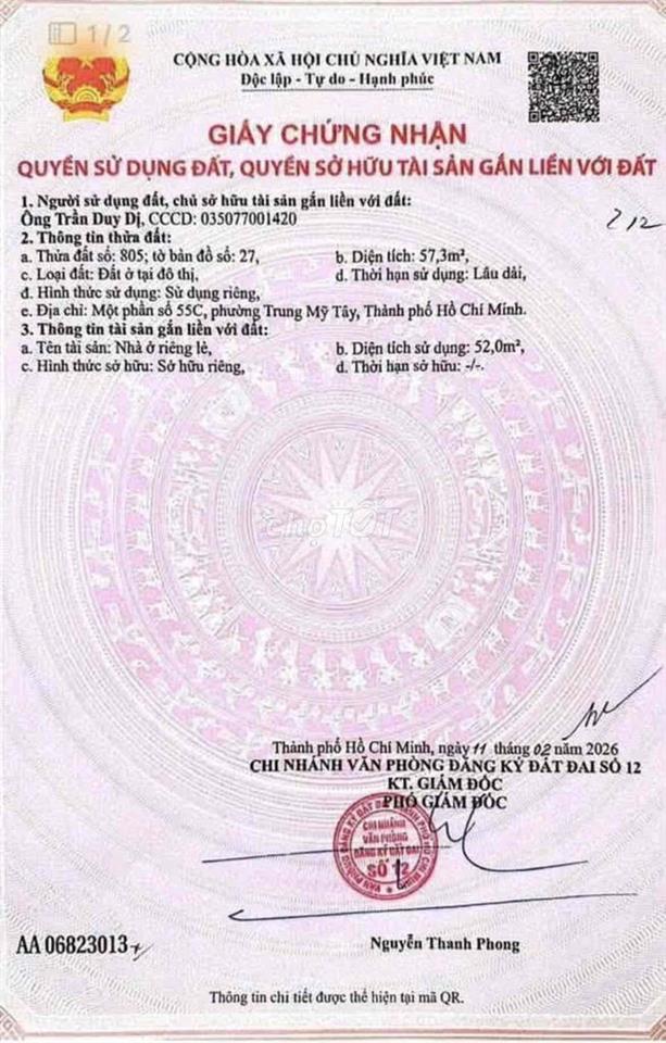 🔥 Đất Vàng Nguyễn Ảnh Thủ - Ô Tô Tận Nhà - Xây 1 Trệt 3 Lầu