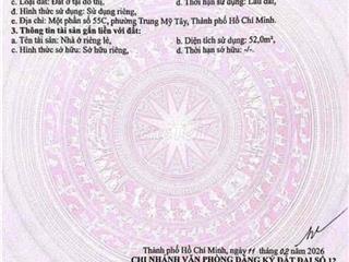 🔥 Đất Vàng Nguyễn Ảnh Thủ - Ô Tô Tận Nhà - Xây 1 Trệt 3 Lầu