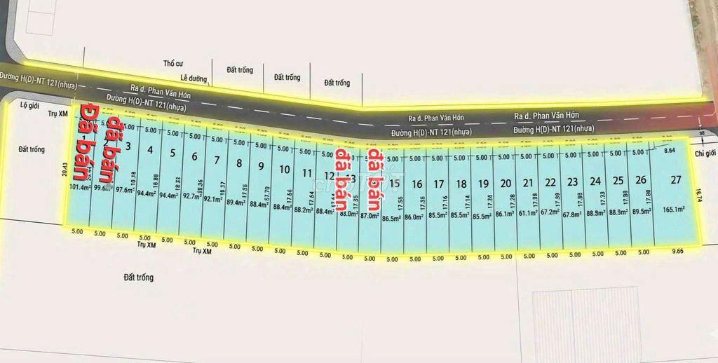 ĐẤT THỔ CƯ đường 10m mới ra sổ khu dân cư