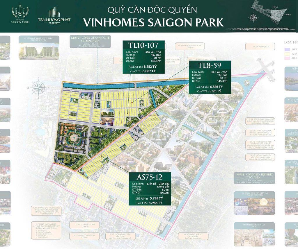 BÁN CĂN LIỀN KỀ ( xây thô) DỰ ÁN VINHOMSE SÀI GÒN PARK HÓC MÔN