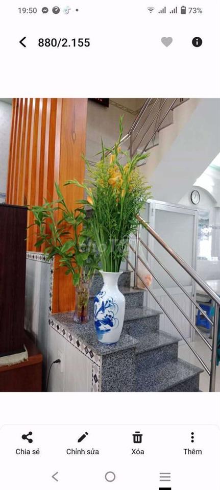Nhà đang sale 6tỷ4 bao sang tên 1 trệt 2 lầu 5x24m2 full thổ cư sổ sẵn
