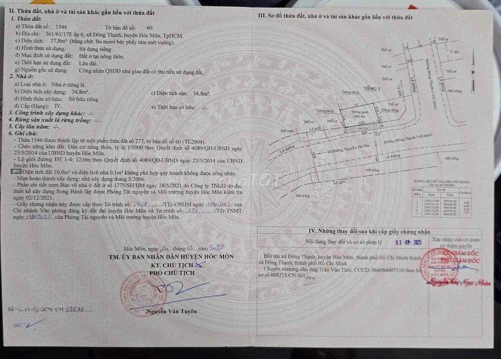 nhà mặt tiền hóc môn rẻ như trong hẽm