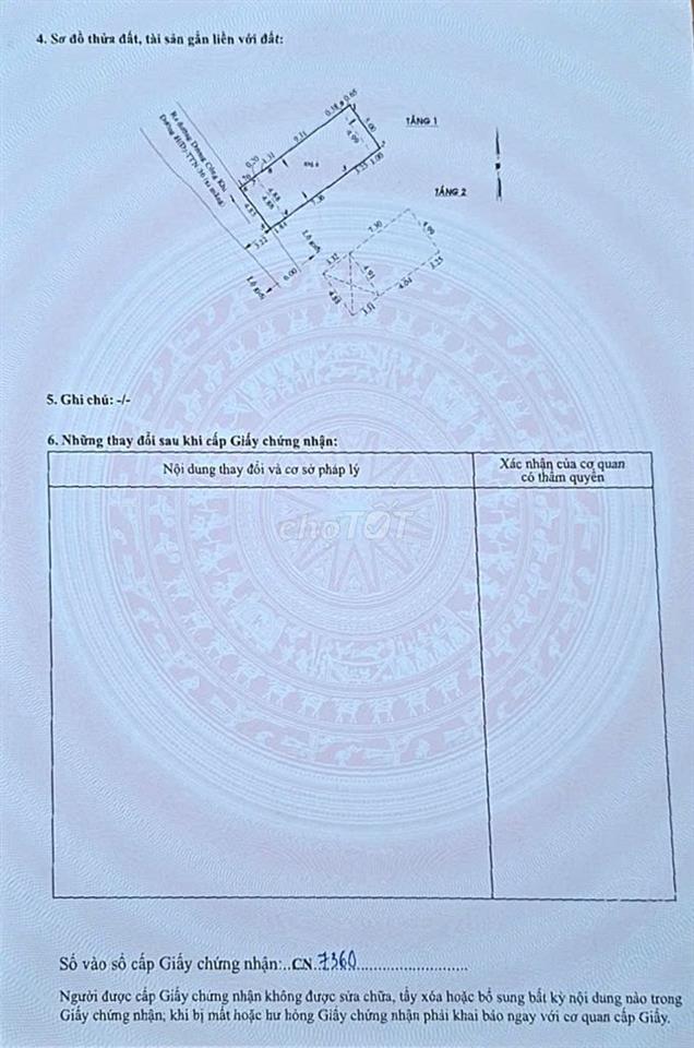 Bán nhà 5x13,45m; sổ hồng riêng, mới xây dựng, đã hoàn công