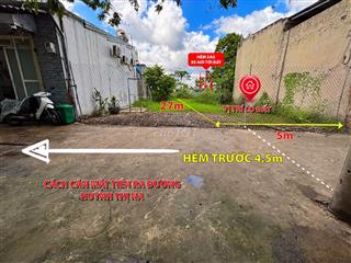 🔥 LÔ ĐẤT ĐẸP – 2 MẶT TIỀN TRƯỚC SAU - HUỲNH THỊ NA, HÓC MÔN 🔥