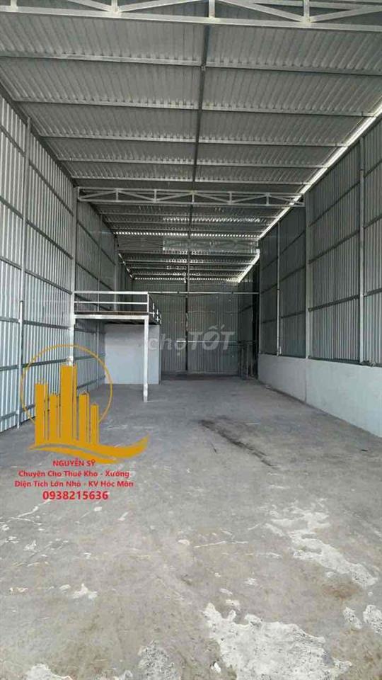CHO THUÊ KHO 300 –xtt -HÓC MÔN - 8 TRIỆU/THÁNG 🚛 Đường xe t