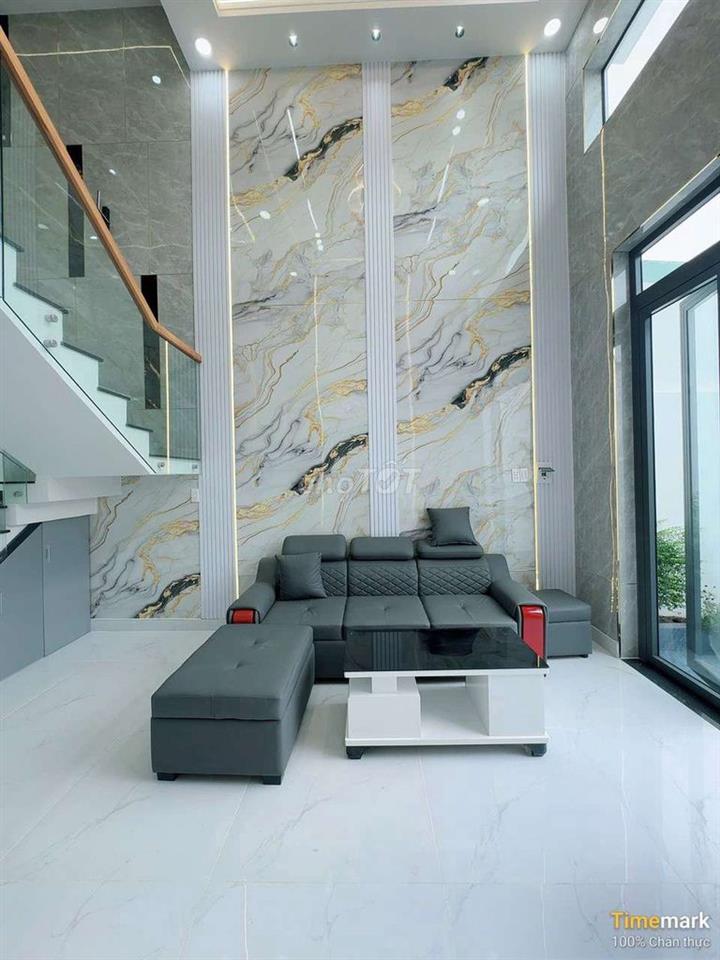 🏠 Nhà mới 100% 3phòng + đúc lửng, Đông Thạnh Hóc Môn cho thuê 🏠