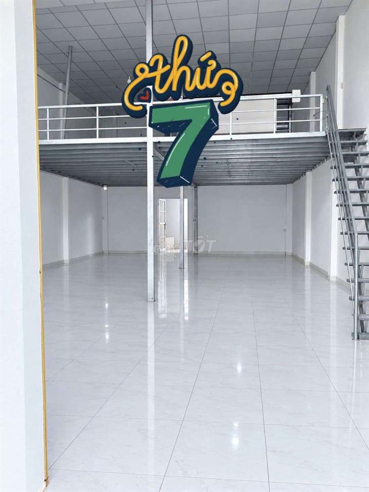 cho thuê xưởng dt 8x20 giác lửng rộng -1wc đường xe tải thông