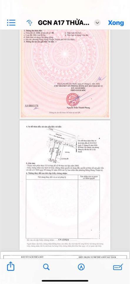 Cần bán gầp đầt PĐHT .Q12 .1 xẹt bờ kênh TL.  DT 4,1 x16 SHR. 5 tỷ 350