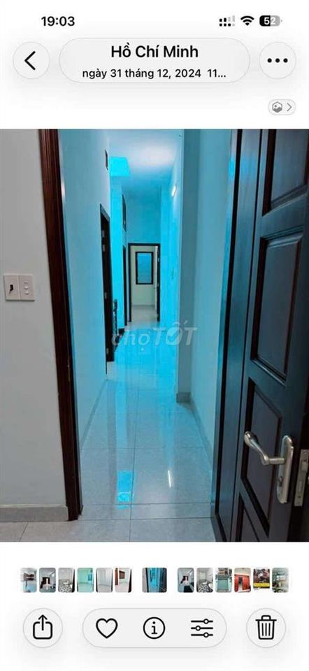 Cần cho thuê nhà P ĐHT.ĐƯỜNG  NVQ .DT 4,3 x18 .1 rrệt 1 lầu 3PN 2WS