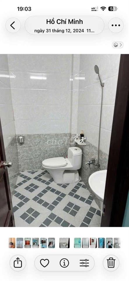 Cần cho thuê nhà P ĐHT.ĐƯỜNG  NVQ .DT 4,3 x18 .1 rrệt 1 lầu 3PN 2WS
