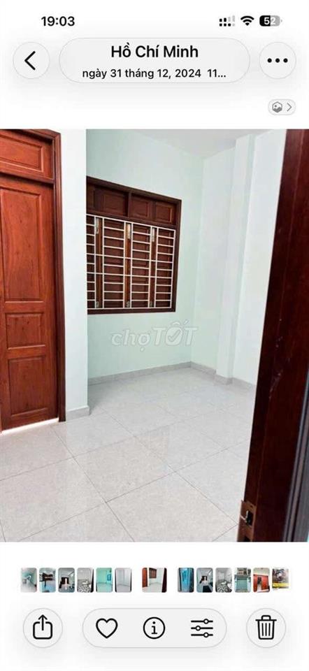 Cần cho thuê nhà P ĐHT.ĐƯỜNG  NVQ .DT 4,3 x18 .1 rrệt 1 lầu 3PN 2WS