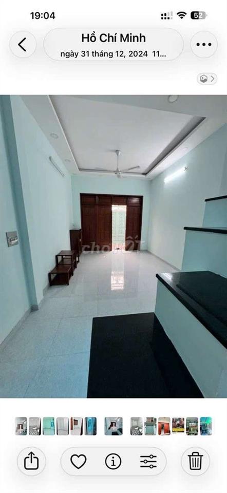 Cần cho thuê nhà P ĐHT.ĐƯỜNG  NVQ .DT 4,3 x18 .1 rrệt 1 lầu 3PN 2WS
