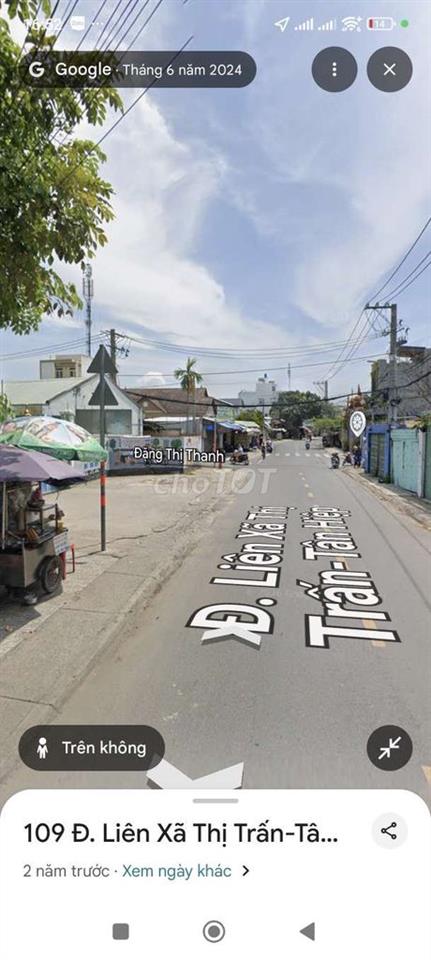 rẻ 2 miếng đất sau trường Trương văn Ngài chợ hóc môn 100m đường 8m