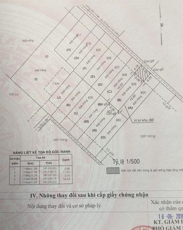BÁN ĐẤT ĐƯỜNG PHẠM THỊ KHẾ - BÀ ĐIỂM HÓC MÔN] – SỔ HỒNG RIÊNG