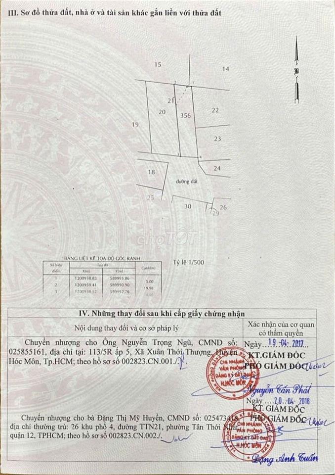 Đất Xuân Thới Thượng 27 - Mặt tiền đường 30m quy hoạch