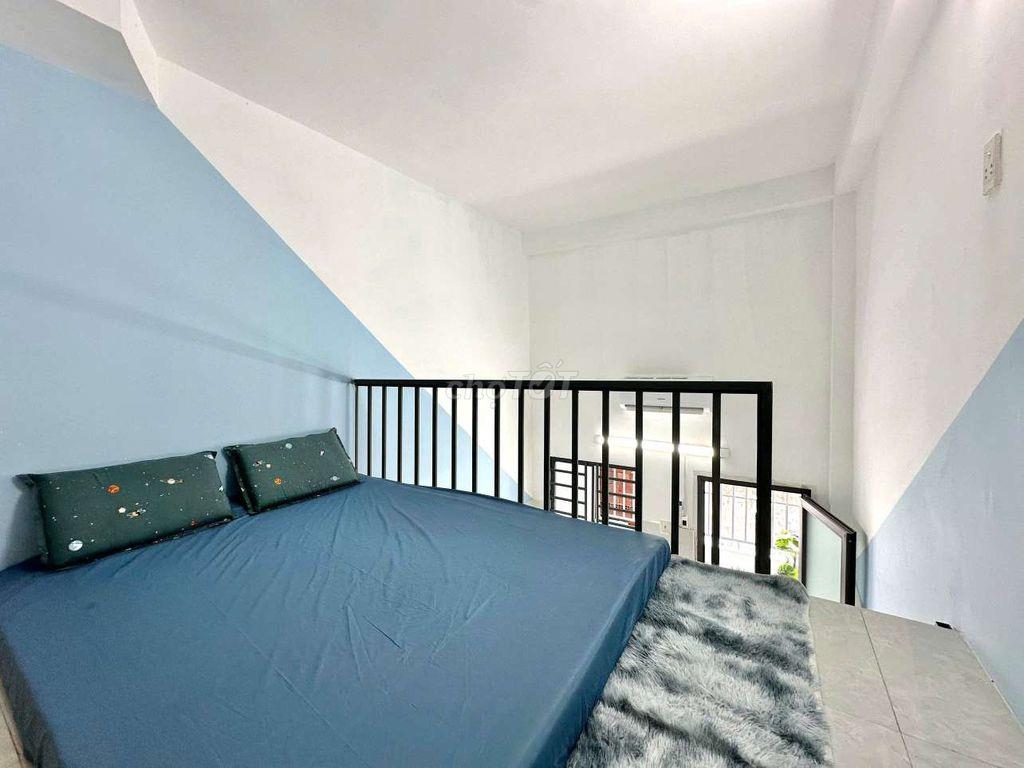 Nhà trọ full nội thất ban công gần Chợ đầu mối HM, ĐH Huflit