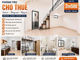 phòng trọ mới 100% nguyễn thị kiều có gác, ban công,