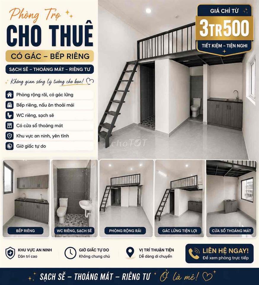 🏠🔥 PHÒNG ĐẸP MẶT TIỀN TRƯỜNG CHINH – ĐẦY ĐỦ TIỆN NGHI – GIÁ TỪ 3TR500