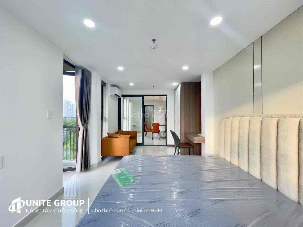 Bóc Seal Căn Hộ 1 Phòng Ngủ 1 Phòng Khách Ban Công Dài Full Nội Thất