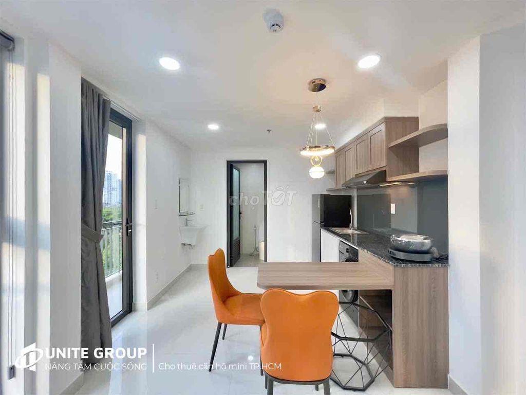 Bóc Seal Căn Hộ 1 Phòng Ngủ 1 Phòng Khách Ban Công Dài Full Nội Thất