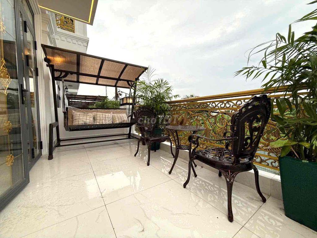 Nhà Phố 3 Tầng Sân thượng Sổ Riêng 5 x 16 mới 100% full nội thất Mt 8m