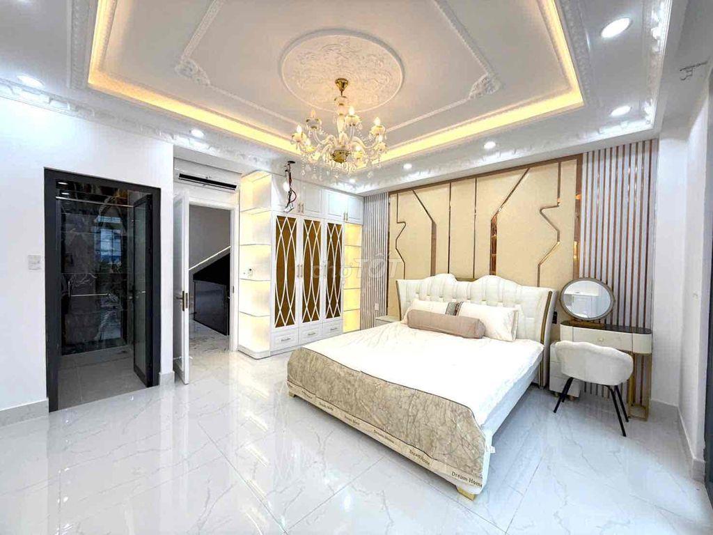 Nhà Phố 3 Tầng Sân thượng Sổ Riêng 5 x 16 mới 100% full nội thất Mt 8m