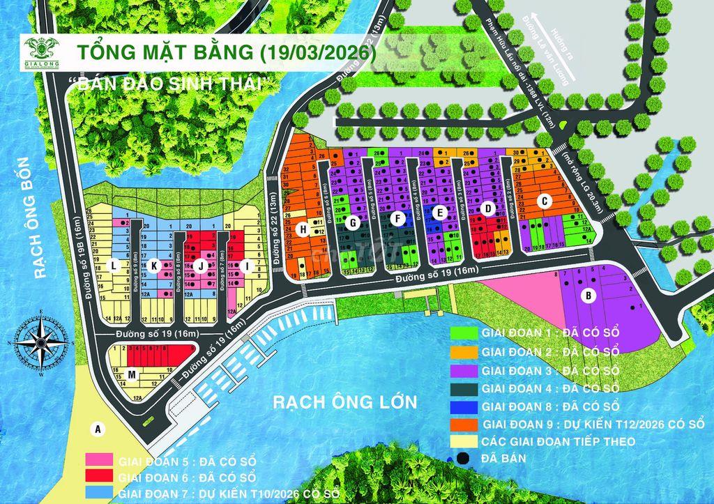 Bán Đất KDC Gia Long Riverside 7 x 12.5 sổ riêng XD Tự Do