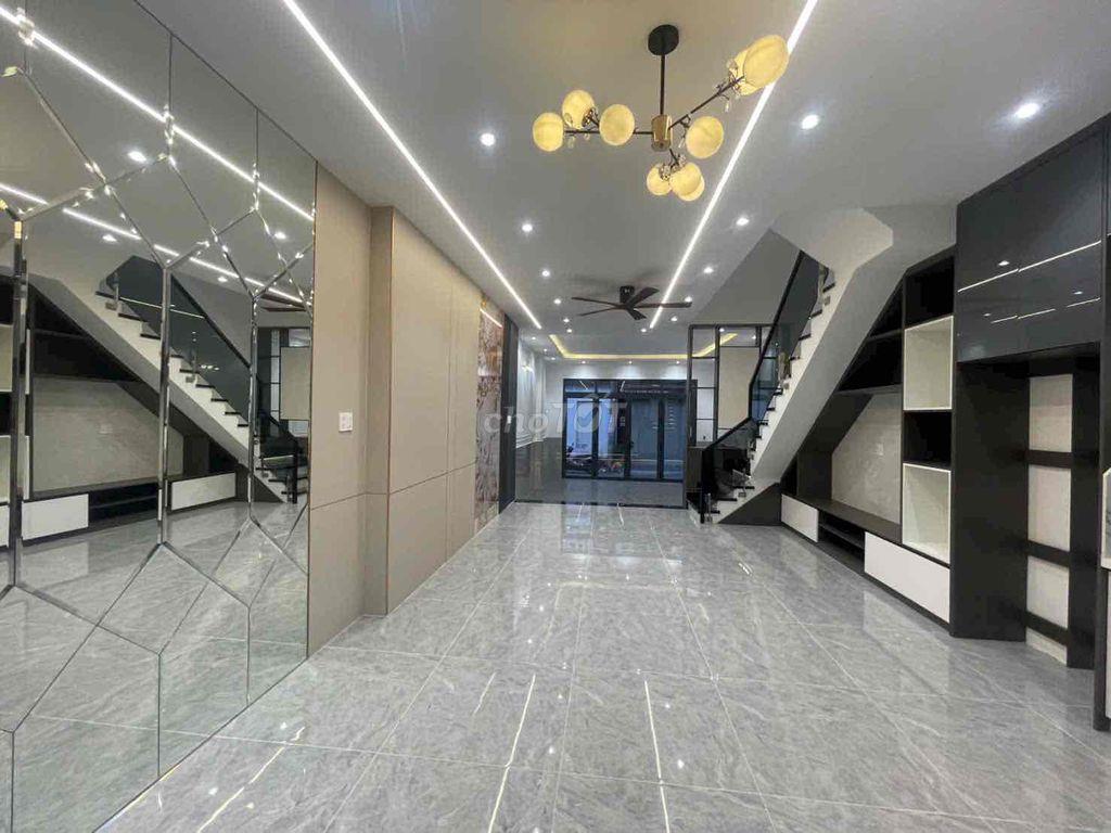 Nhà mới 4 Tầng 5 x 16, Mt lô nhì đường Lê Văn Lương ra Lotte 10 phút