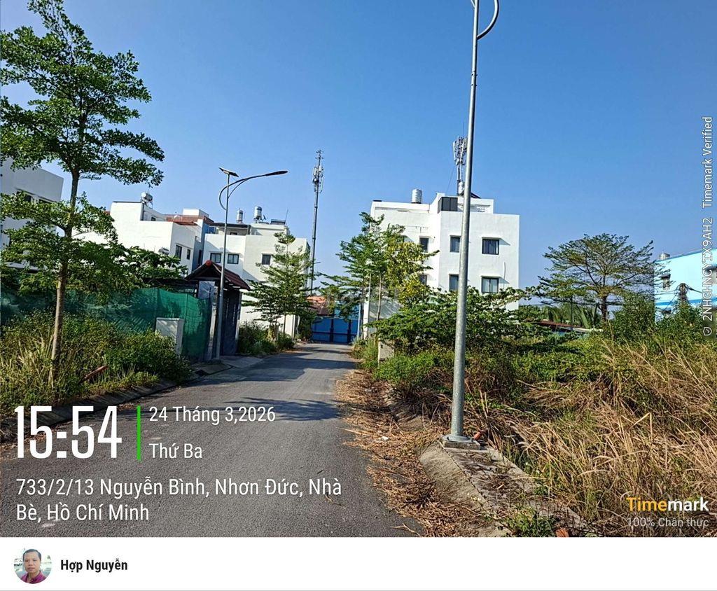Bán đất thổ cư hẻm ô tô 7m cạnh mặt tiền Nguyễn Bình, Nhà Bè
