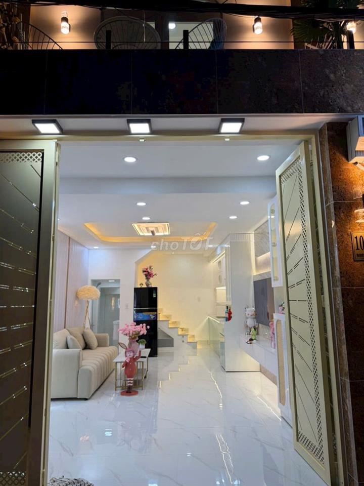 BÁN NHÀ ĐẸP 4 TẦNG GIÁ 3,5 TỶ – HẺM 1056  HUỲNH TẤN PHÁT P TÂN MỸ Q7