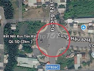 BÁN GẤP ĐẤT MẶT TIỀN ĐƯỜNG 826C – LONG HẬU, CẦN GIUỘC