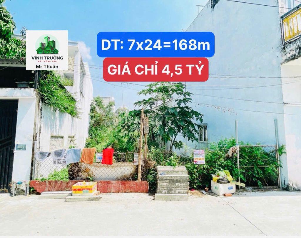 CHỈ HƠN 26tr/m2 CHO LÔ ĐẤT 170M2-LÊ VĂN LƯƠNG-NGANG 7M- GIÁ CHỈ 4,5 TỶ