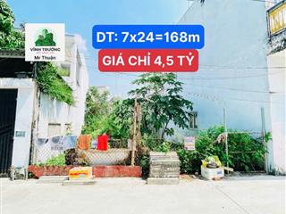 BÁN ĐẤT 168M2 - LÊ VĂN LƯƠNG -NGANG BỀ THẾ 7M - GIÁ CHỈ 4,5 TỶ