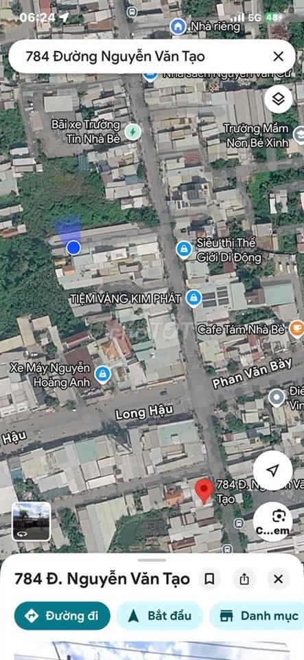 Nhỉnh 3ty, lô đất full thổ cư cách Nguyễn Văn Tạo 40m