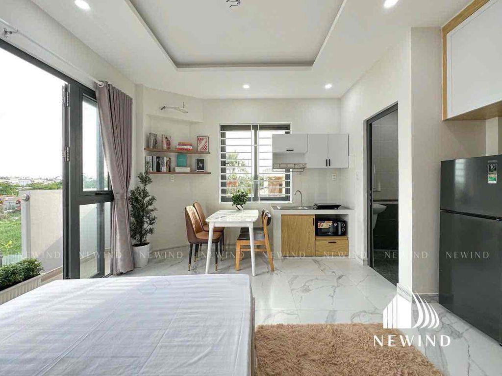 Căn hộ 30m2 ban công view cực rộng, thoáng.