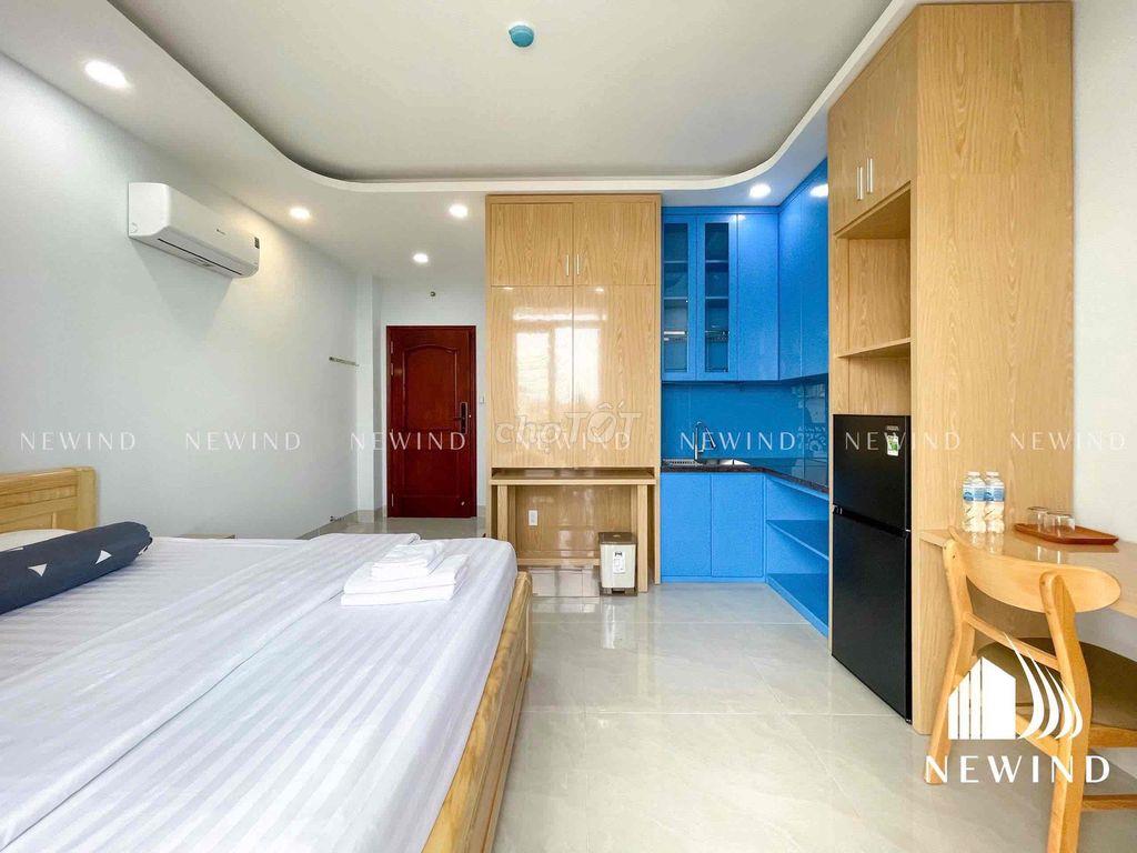 Cho thuê studio full nội thất,máy giặt riêng,ban công,chỉ tính điện