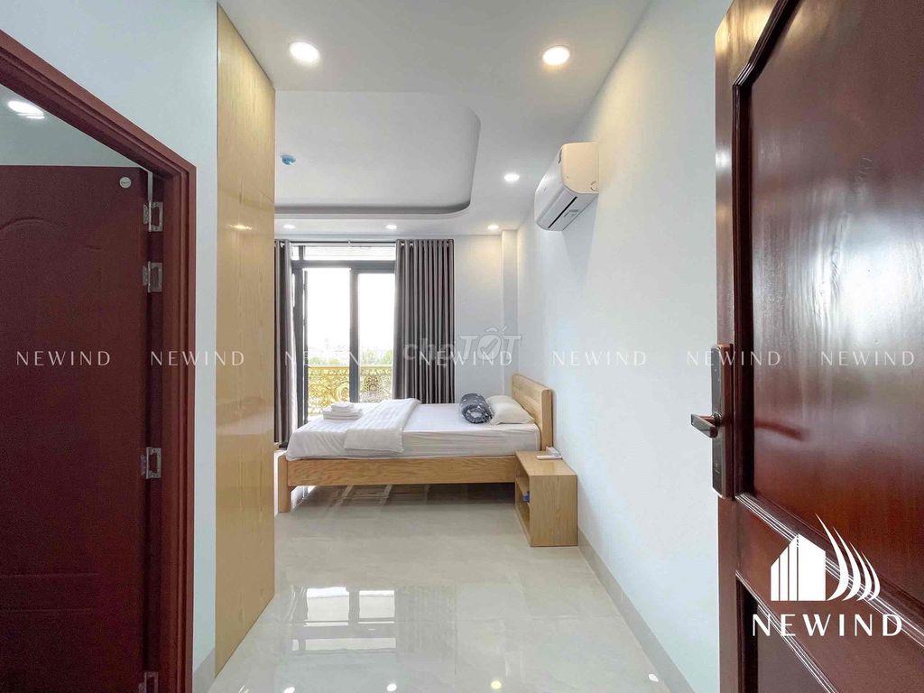 Cho thuê studio full nội thất,máy giặt riêng,ban công,chỉ tính điện